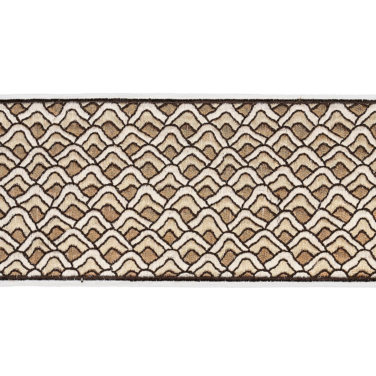 Schumacher Sunrise Embroidery Tape Sand Trim