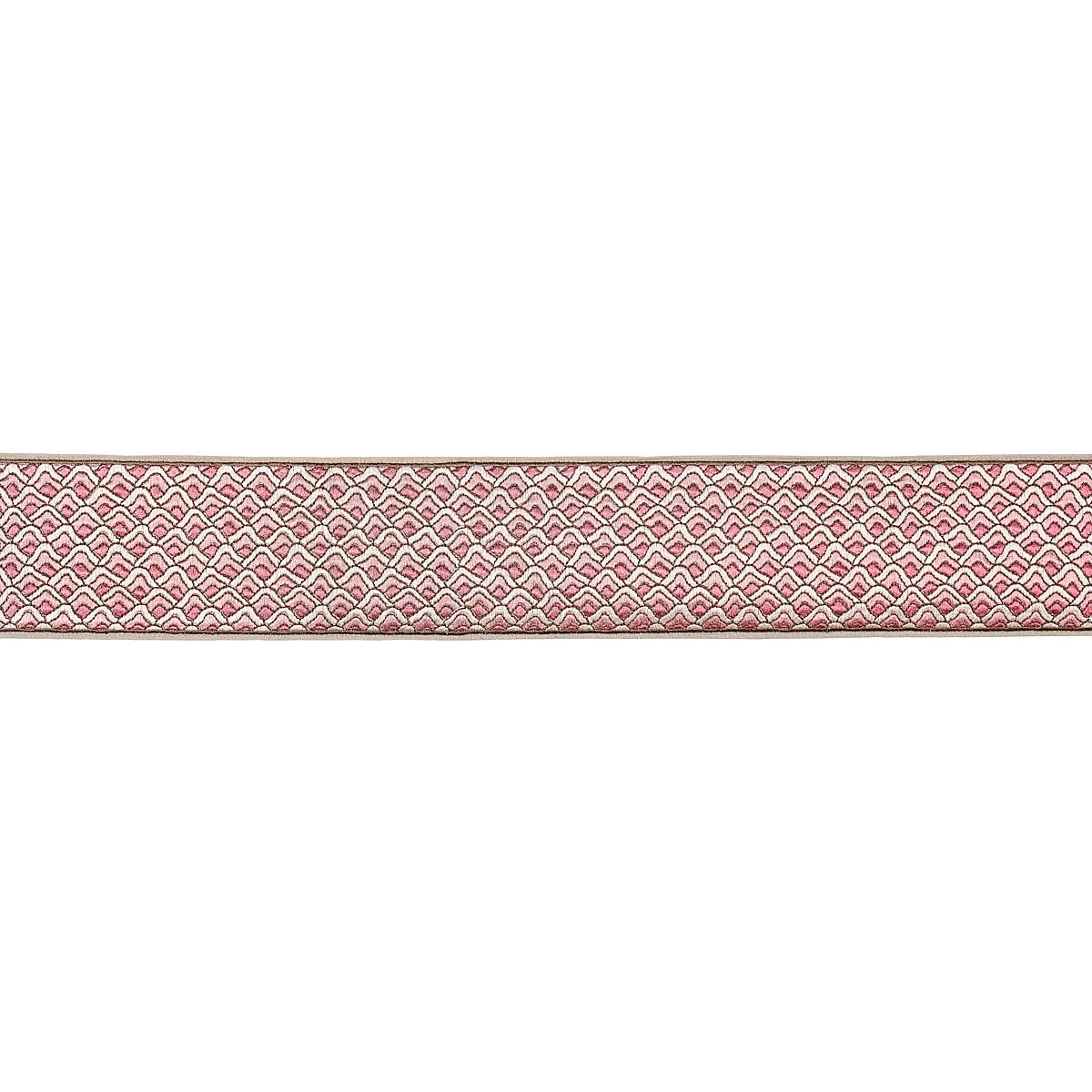Schumacher Sunrise Embroidery Tape Pink Trim