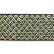 Schumacher Sunrise Embroidery Tape Emerald Trim