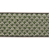 Schumacher Sunrise Embroidery Tape Emerald Trim