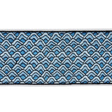 Schumacher Sunrise Embroidery Tape Blues Trim