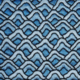 Schumacher Sunrise Embroidery Tape Blues Trim