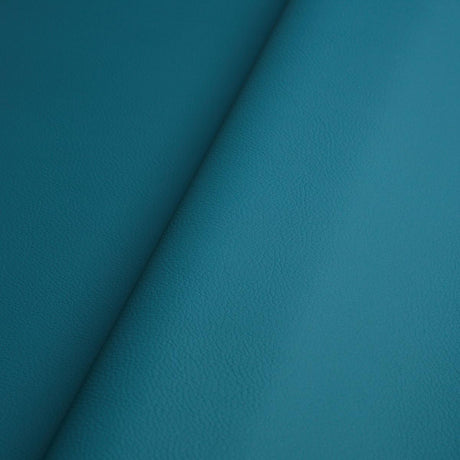 Schumacher Vegan Leather Indoor/Outdoor Peacock Fabric