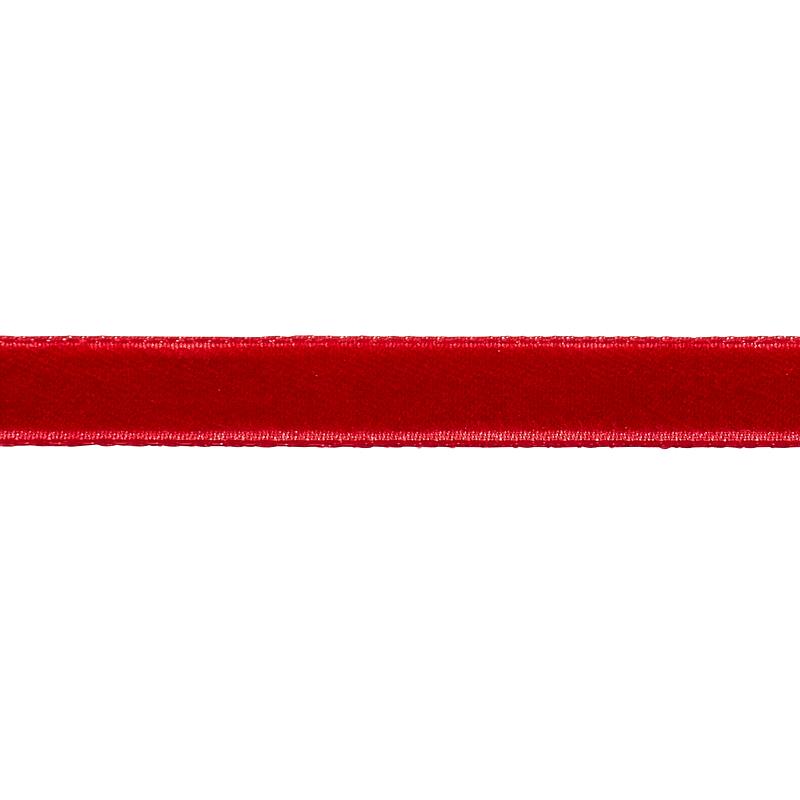 Schumacher Crimson Velvet Tape Narrow