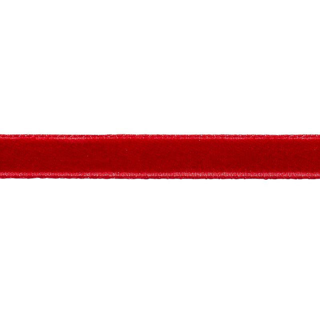 Schumacher Crimson Velvet Tape Narrow