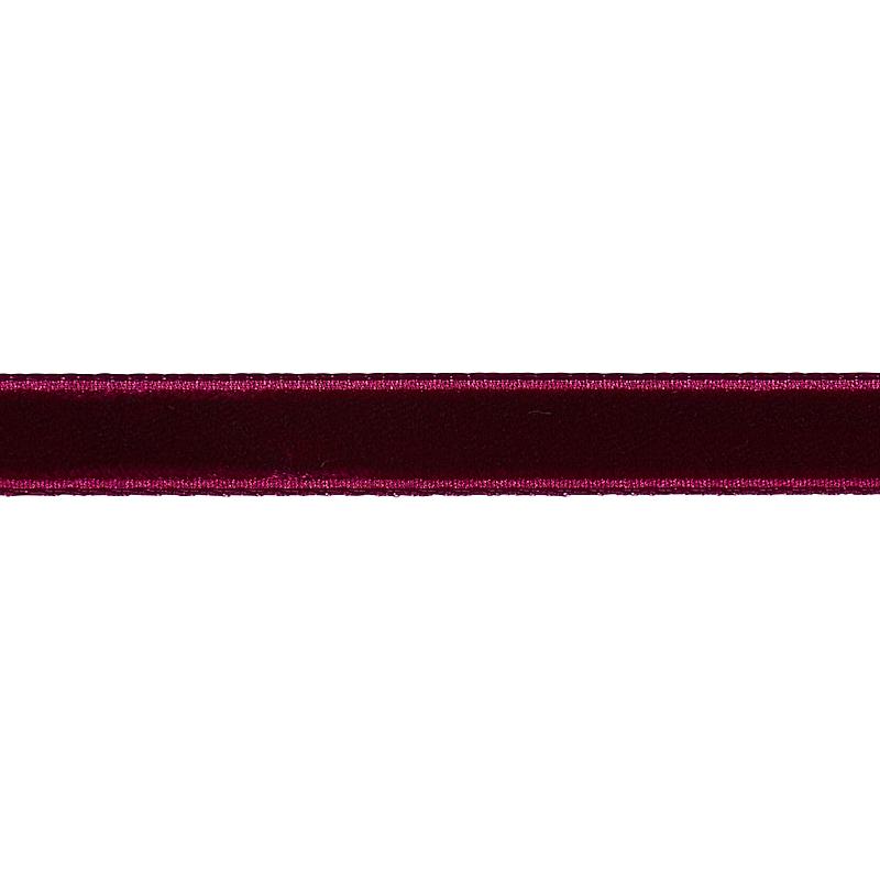 Schumacher Aubergine Velvet Tape Narrow
