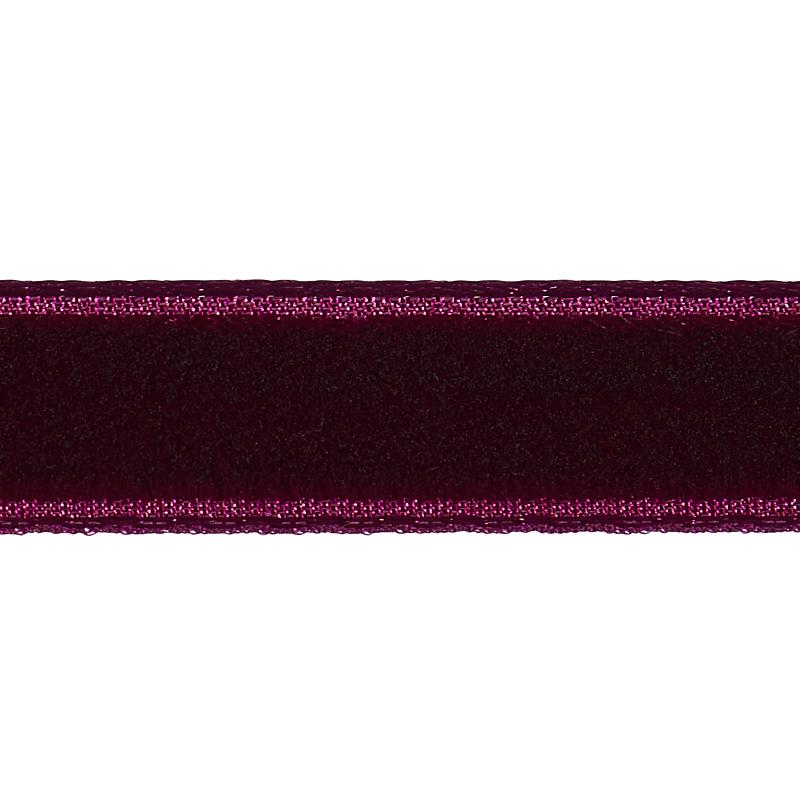 Schumacher Aubergine Velvet Tape Narrow