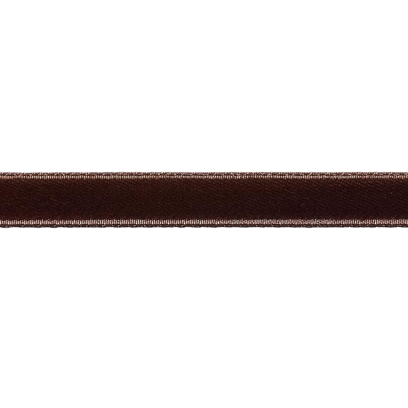 Schumacher Truffle Velvet Tape Narrow