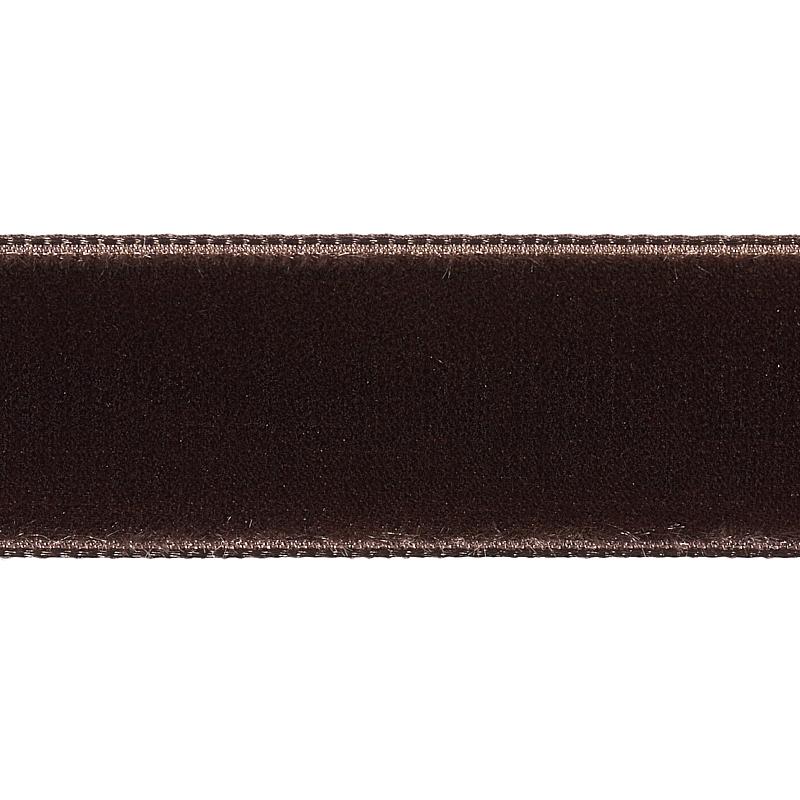 Schumacher Truffle Velvet Tape Medium