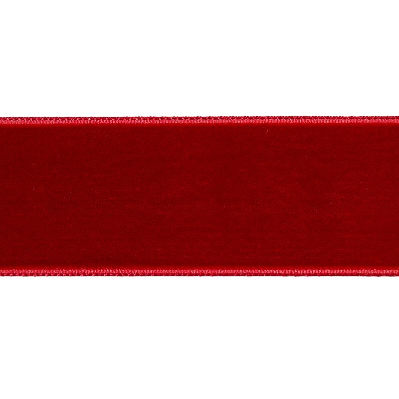 Schumacher Crimson Velvet Tape Wide
