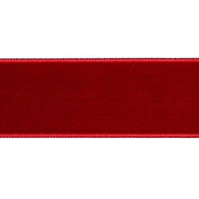 Schumacher Crimson Velvet Tape Wide