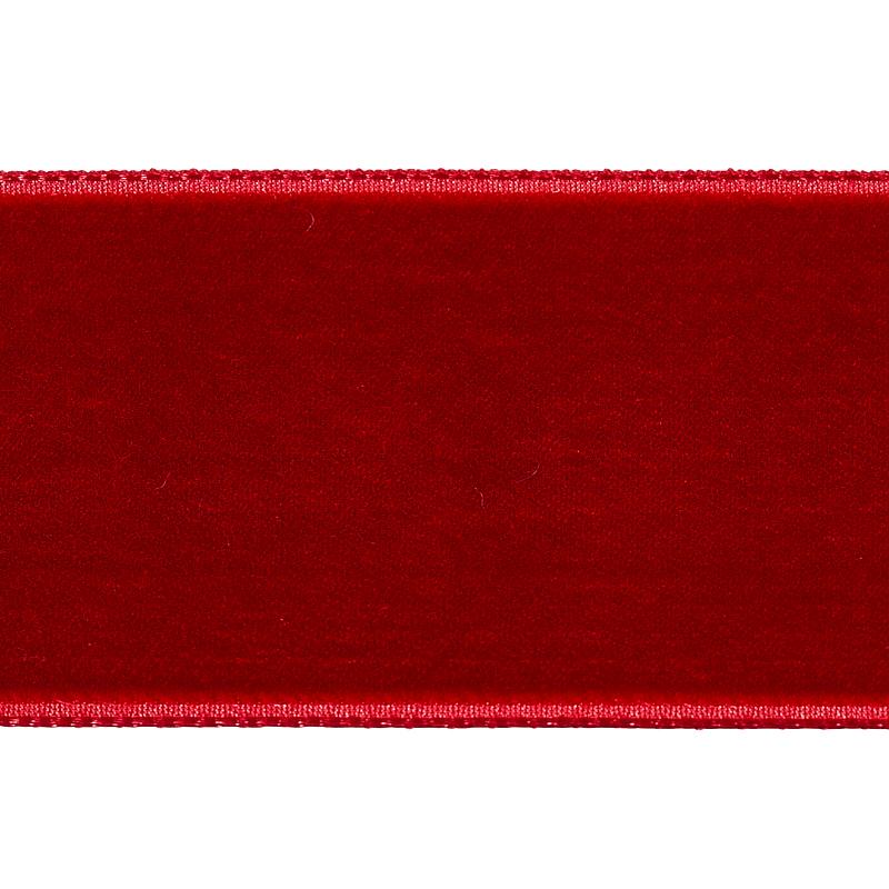 Schumacher Crimson Velvet Tape Wide