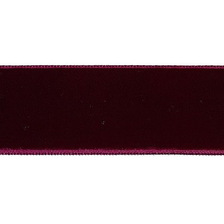 Schumacher Aubergine Velvet Tape Wide