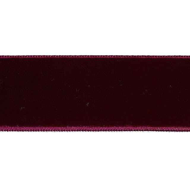 Schumacher Aubergine Velvet Tape Wide