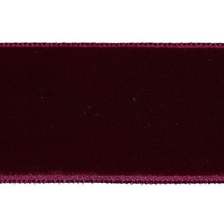 Schumacher Aubergine Velvet Tape Wide