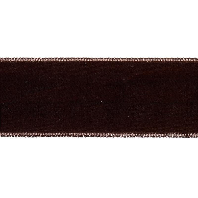 Schumacher Truffle Velvet Tape Wide