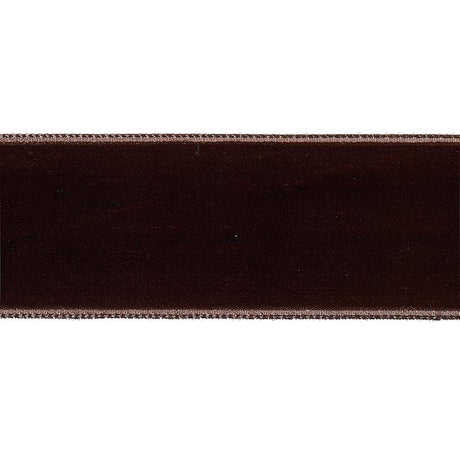 Schumacher Truffle Velvet Tape Wide