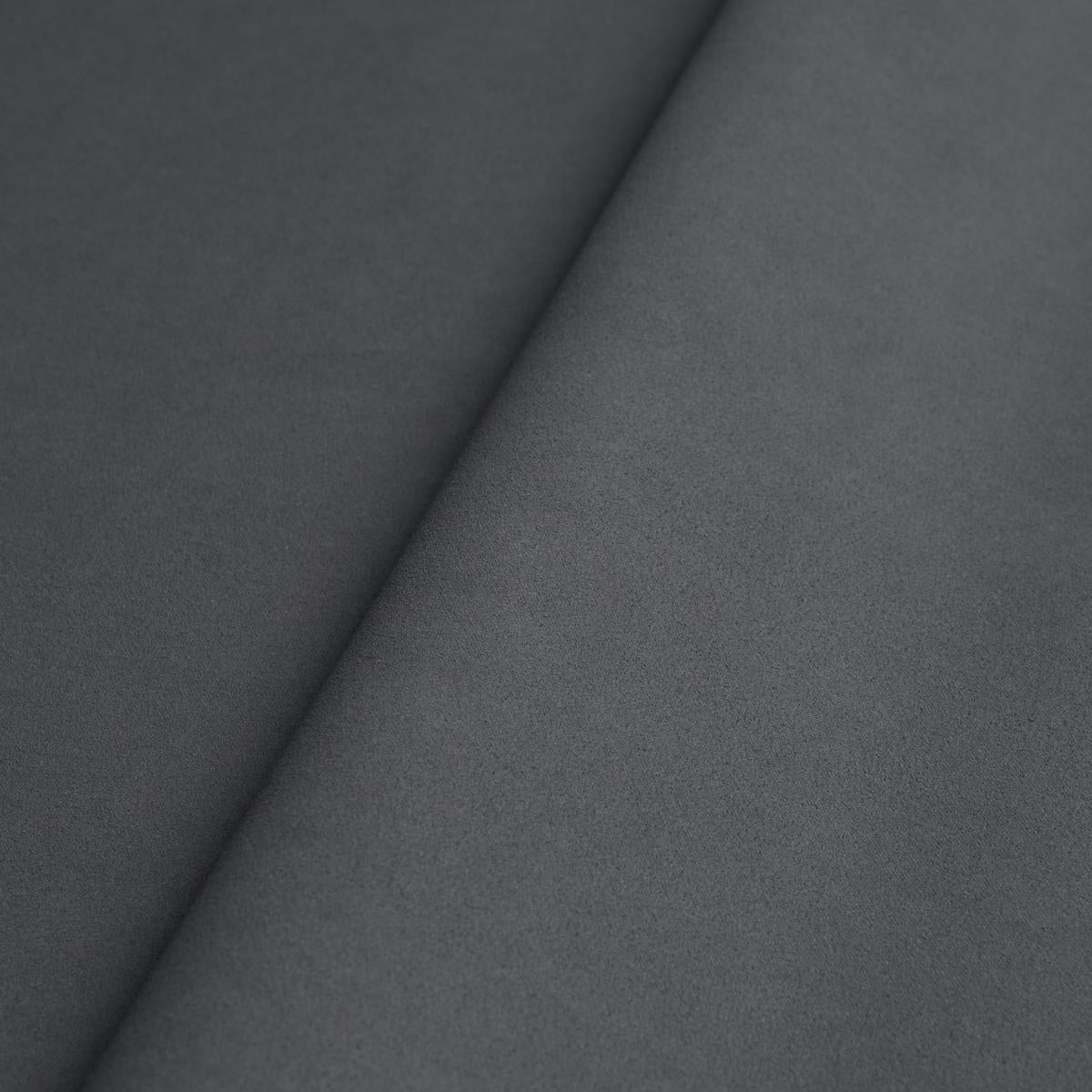 Schumacher Vegan Suede Steel Fabric