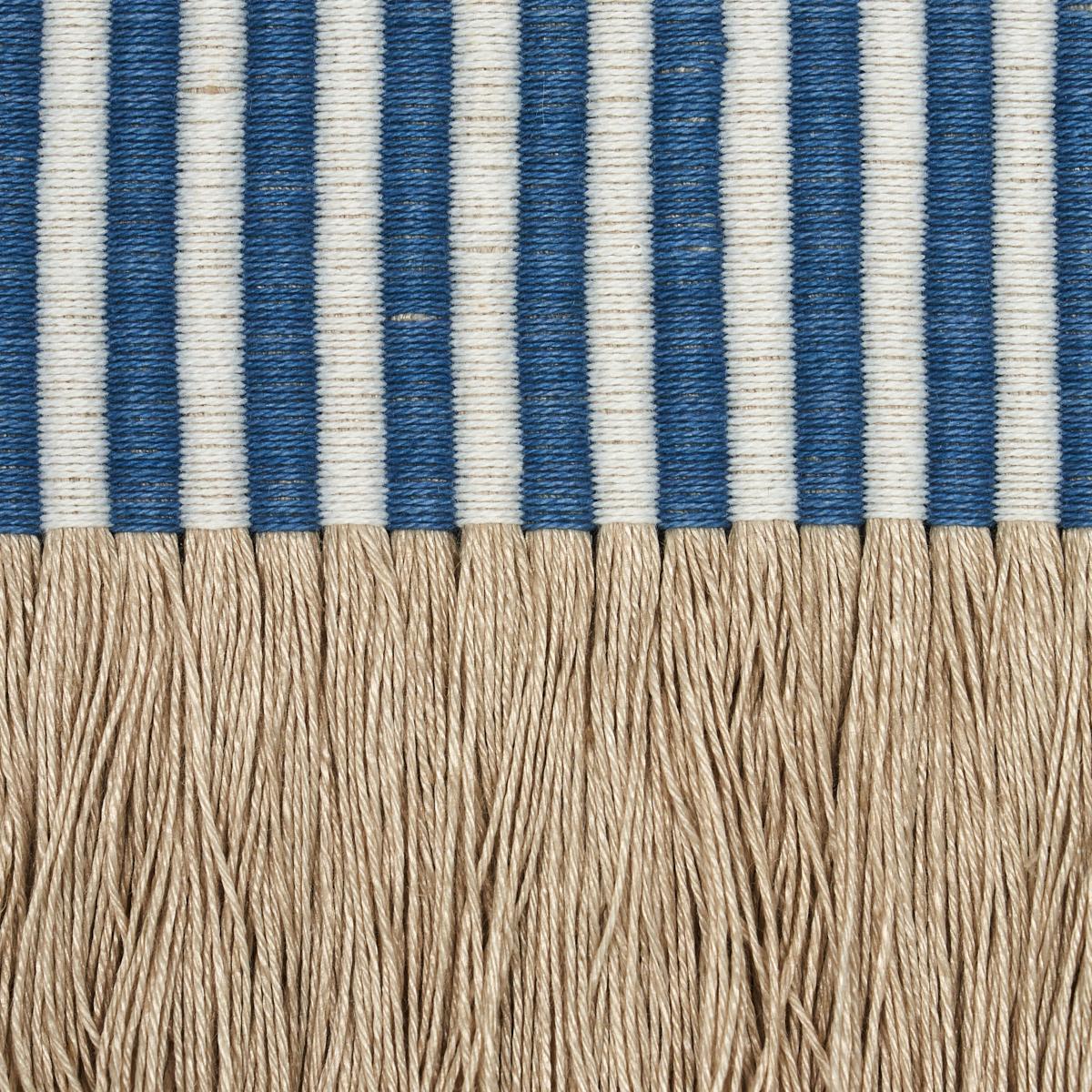 Schumacher Blue Graphic Fringe