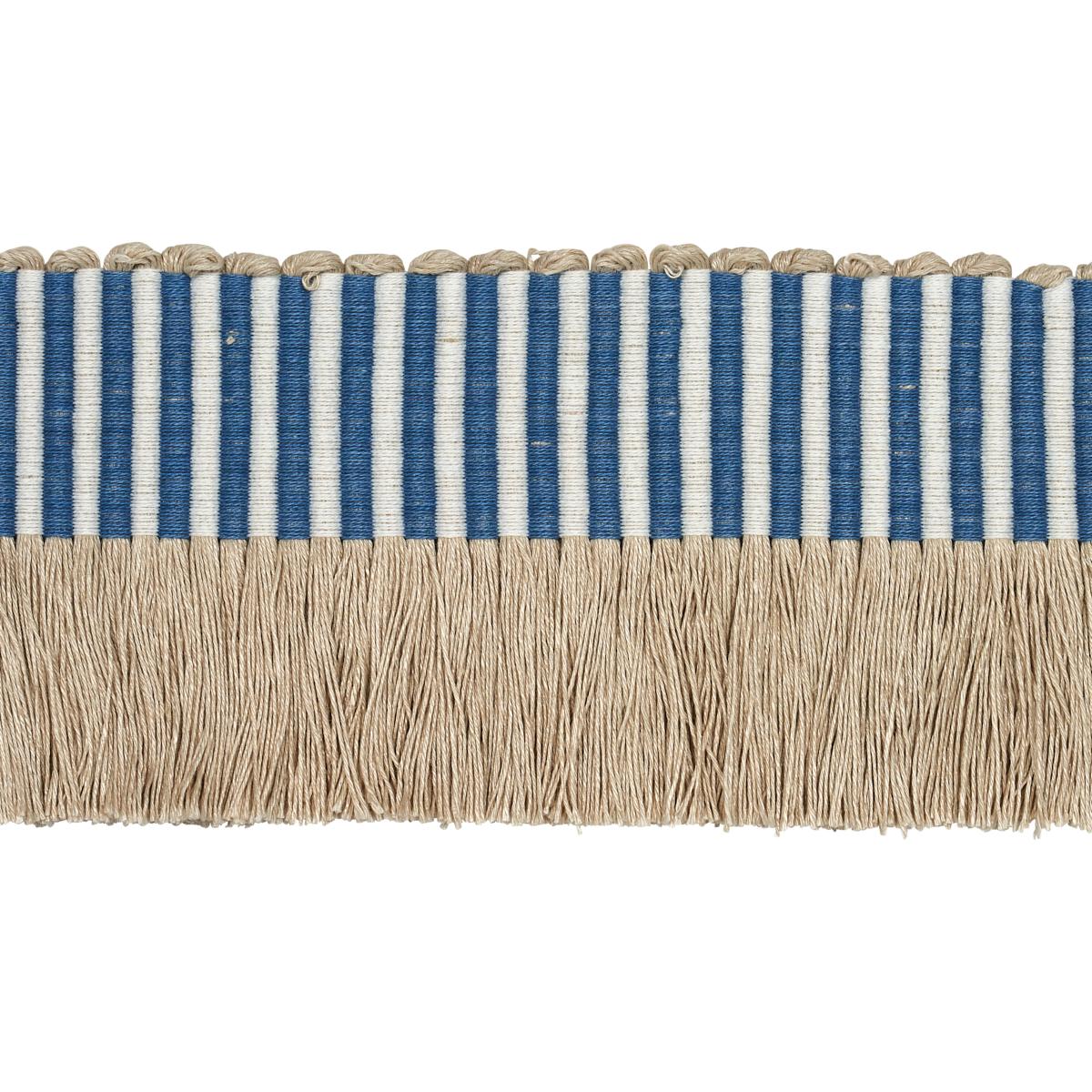 Schumacher Blue Graphic Fringe
