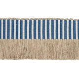 Schumacher Blue Graphic Fringe