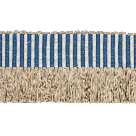 Schumacher Blue Graphic Fringe