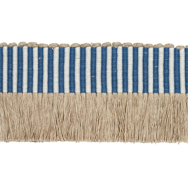 Schumacher Blue Graphic Fringe
