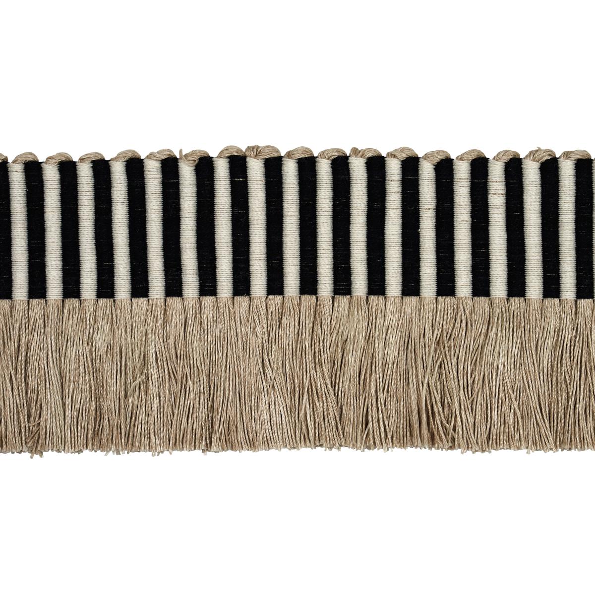 Schumacher Black Graphic Fringe