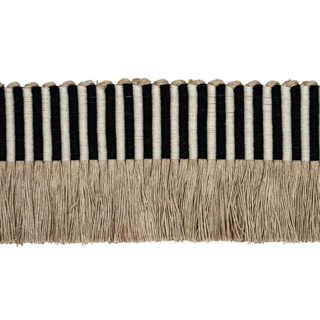 Schumacher Black Graphic Fringe