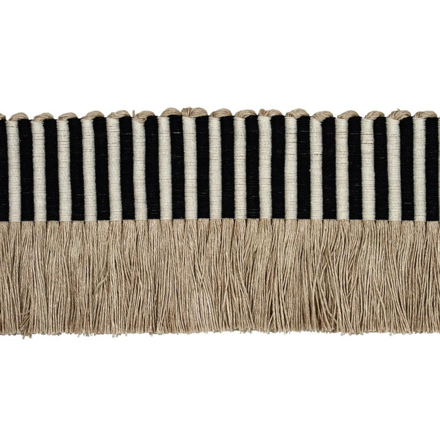 Schumacher Black Graphic Fringe