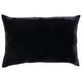 Schumacher Black 30" x 21" Gilded Serpiente Velvet Pillow