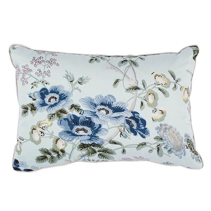 Schumacher Salisbury Chintz Celadon 16" x 11" Pillow