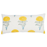 Schumacher Yellow 30" x 14" Marigold Pillow