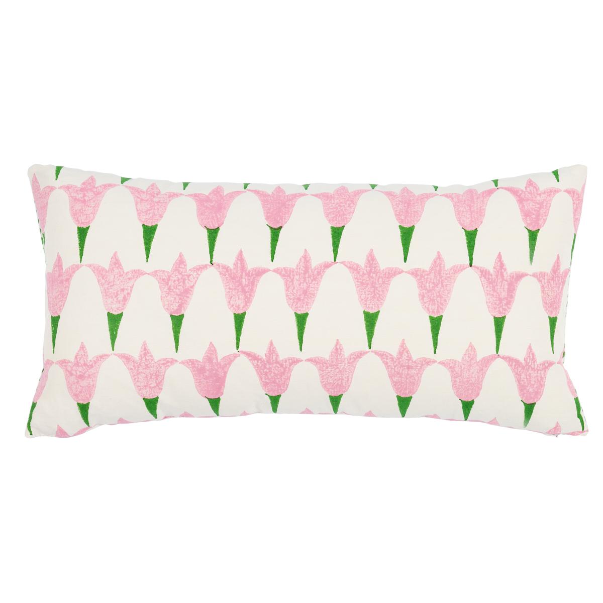 Schumacher Rose & Grass 24" x 12" Tulip + Seed Pillow