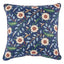 Schumacher Indigo 22" x 22" Floralia Pillow