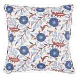 Schumacher Parchment 22" x 22" Floralia Pillow