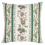 Schumacher Green 22" x 22" Elena Paisley Stripe Pillow
