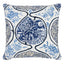 Schumacher Blues 22" x 22" Katsugi Pillow