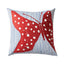Schumacher Red & Blue 18" x 18" Mariposa Pillow A