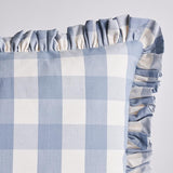 Schumacher Sky 22" x 14" Camden Cotton Check Pillow