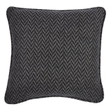 Schumacher Charcoal/Nickel 18" x 18" Colorado Pillow