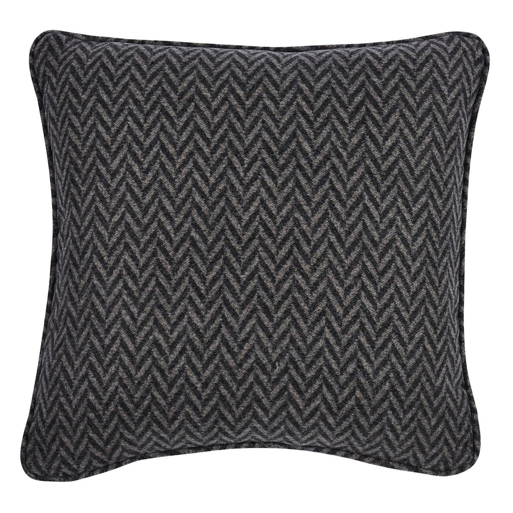 Schumacher Colorado Charcoal/Nickel 18" x 18" Pillow