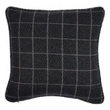 Schumacher Charcoal/Nickel 20" x 20" Colorado Pillow