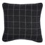 Schumacher Charcoal/Nickel 20" x 20" Colorado Pillow