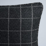 Schumacher Colorado Charcoal/Nickel 20" x 20" Pillow