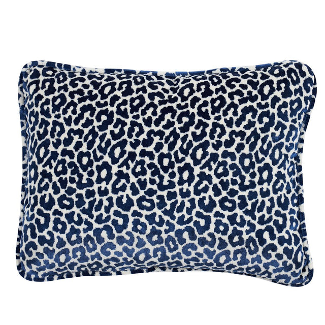 Schumacher Midnight 18" x 12" Madeleine Velvet Pillow
