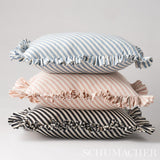 Schumacher Brigitte Stripe Sky 16" x 16" Pillow