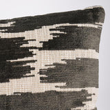 Schumacher Gibson Charcoal 24" x 12" Pillow