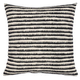 Schumacher Black Neutral 20" x 20" Corfu Pillow