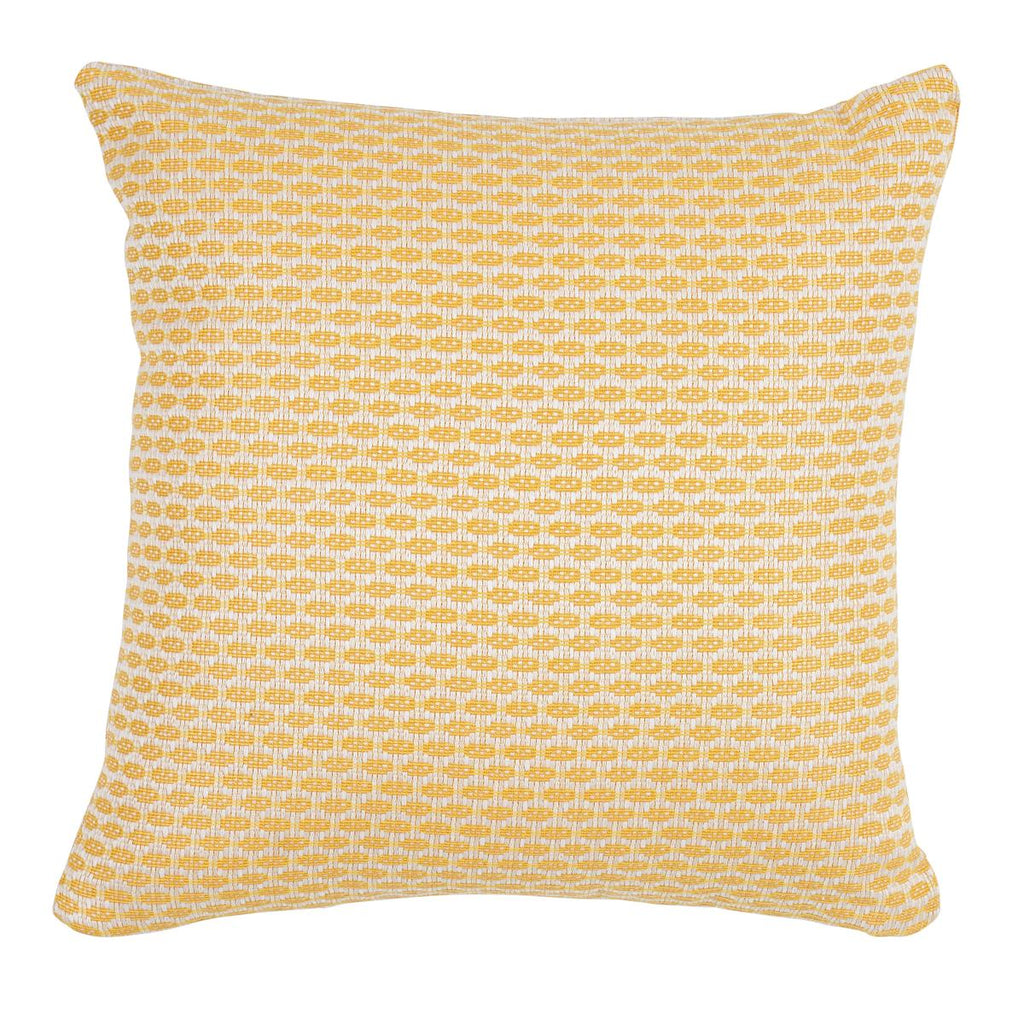 Schumacher Hickox Indoor/Outdoor Yellow 16" x 16" Pillow
